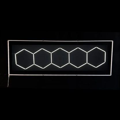 NORTHLUMEN™ 5-Grid Hexagon LED Light with frame