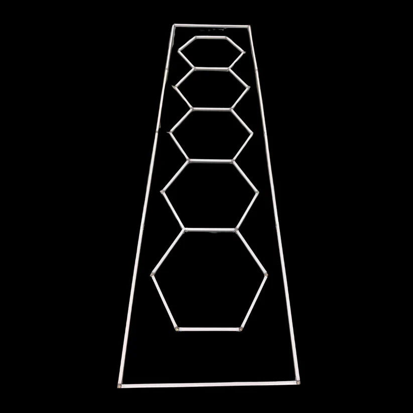 NORTHLUMEN™ 5-Grid Hexagon LED Light with frame