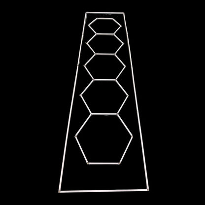NORTHLUMEN™ 5-Grid Hexagon LED Light with frame