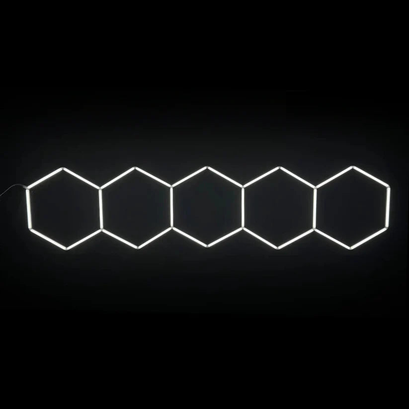 Dimmable NORTHLUMEN™ 5-Grid Hexagon LED Light Set Row