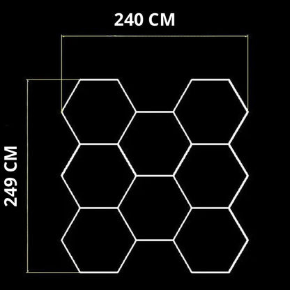 NORTHLUMEN™ 8-Grid Hexagon LED Light