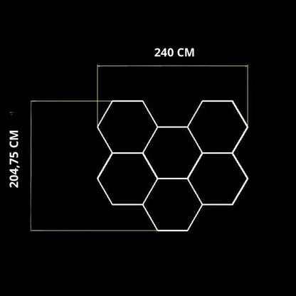 Dimmable NORTHLUMEN™ 6-Grid Hexagon LED Light Set