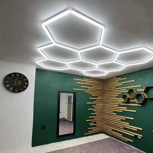 Dimmable NORTHLUMEN™ 8-Grid Hexagon LED Light Set