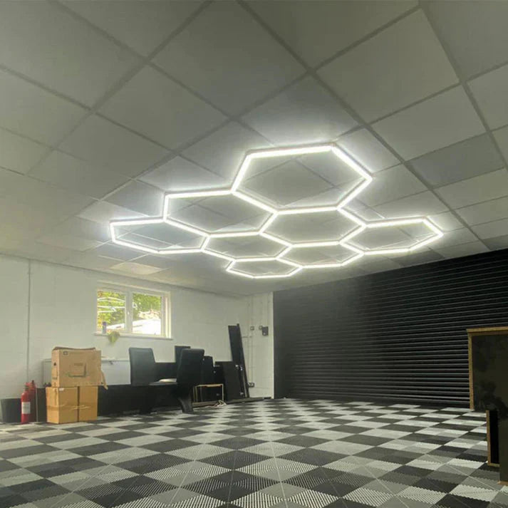 Dimmable NORTHLUMEN™ 8-Grid Hexagon LED Light Set