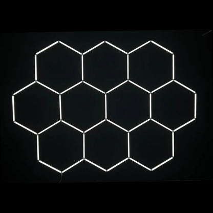 Dimmable NORTHLUMEN™ 10-Grid Hexagon LED Light Set
