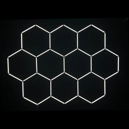 Dimmable NORTHLUMEN™ 10-Grid Hexagon LED Light Set