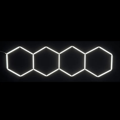 Dimmable NORTHLUMEN™ 4-Grid Hexagon LED Light Set Row