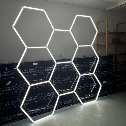 Dimmable NORTHLUMEN™ 8-Grid Hexagon LED Light Set